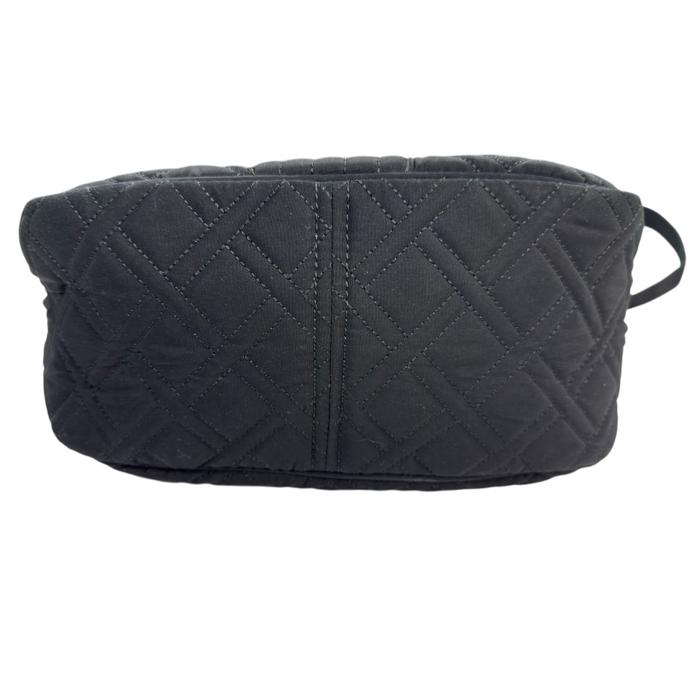 Vera Bradley Crossbody Bag Medium Black Quilted Microfiber Travel Everyday - Picture 7 of 9